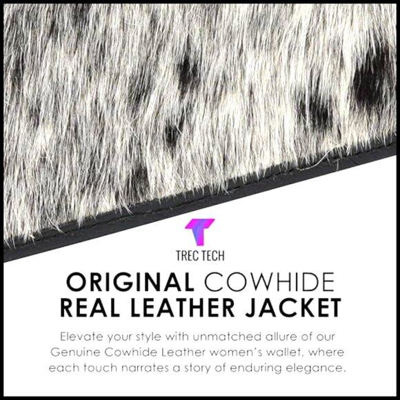Genuine Cowhide Leather Clutch Wristlet with Detachable Strap